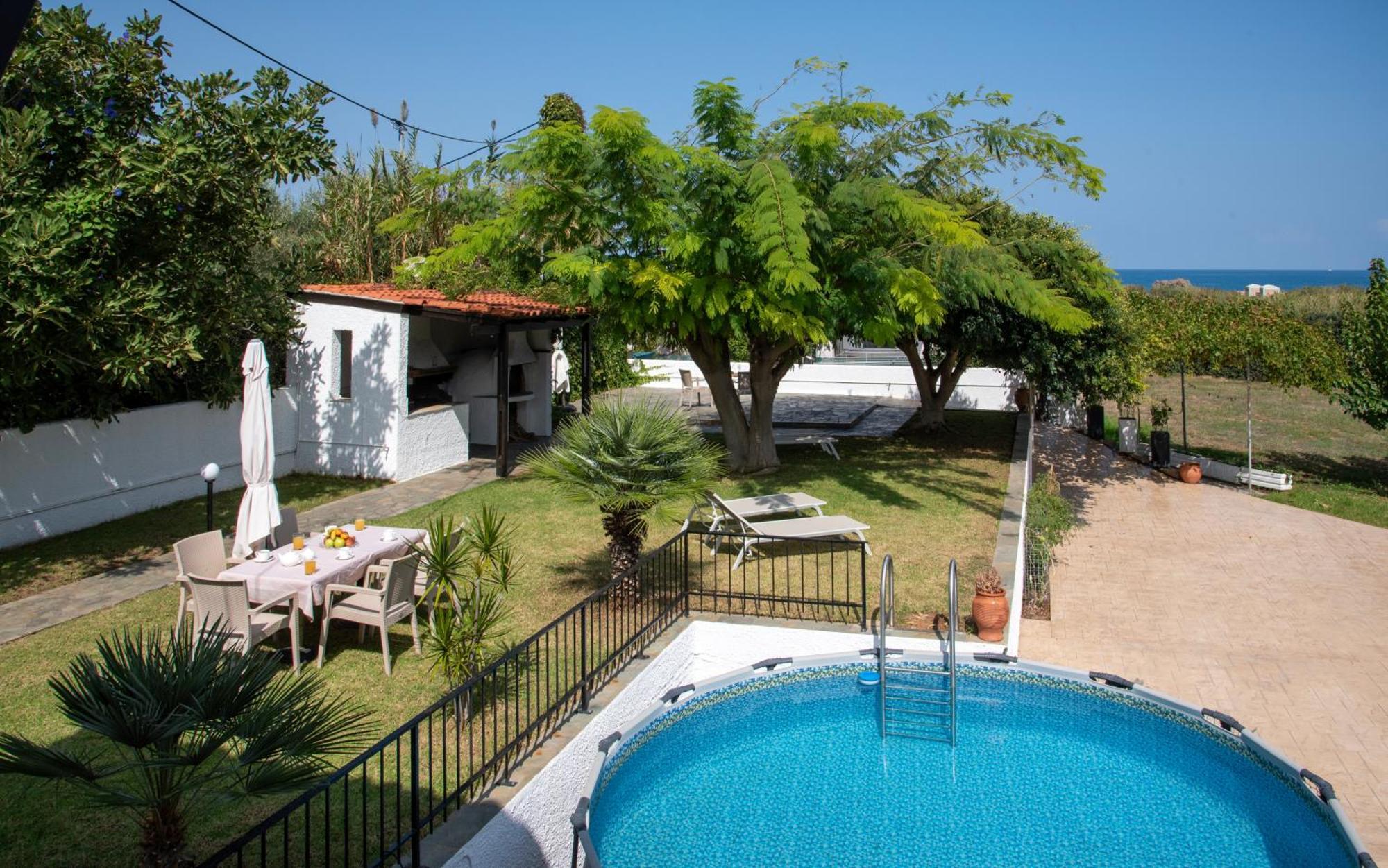Villa Eleni 100M From The Sea Rapanianá Exteriér fotografie