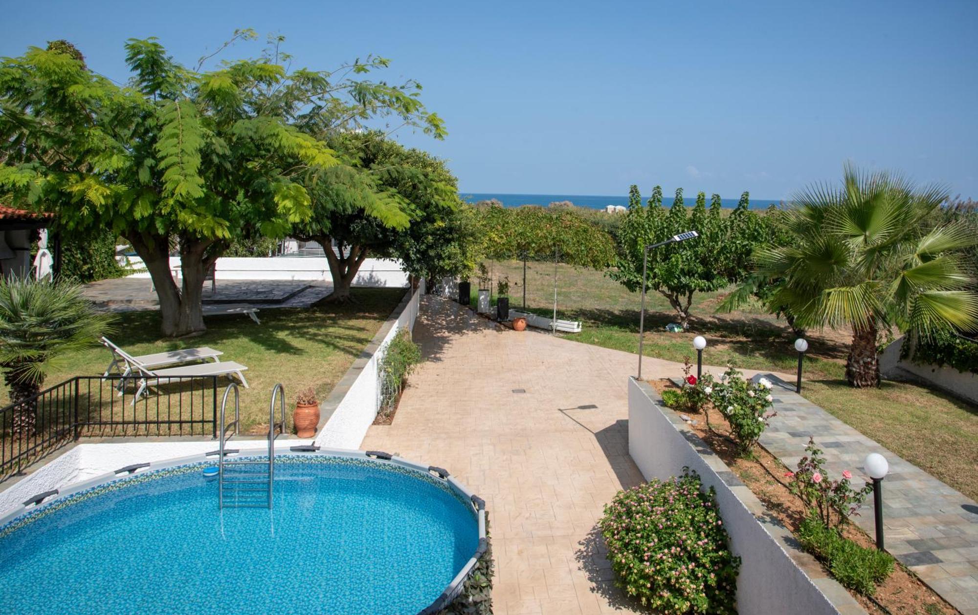 Villa Eleni 100M From The Sea Rapanianá Exteriér fotografie